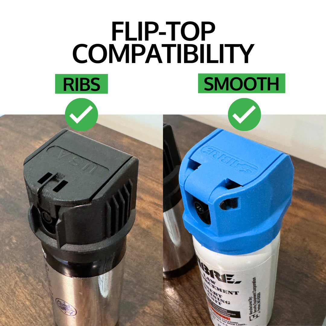 OC Kit-A flip-top OC spray canister compatibility guide